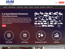 Tablet Screenshot of isim.org.tr
